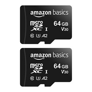 Speicherkarte mit 64 GB Amazon Basics 2 Stück, MicroSDXC, 64 GB