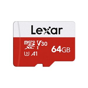Speicherkarte mit 64 GB Lexar Micro SD Karte 64GB, Speicherkarte