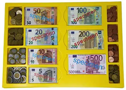 Spielgeld WISSNER ® 80641 aktiv lernen – Euro, 290 Teile