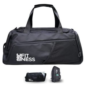 Sports bag with backpack function