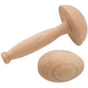 Stuffing mushroom twipp SET of 2 and stuffing egg made of natural beech wood