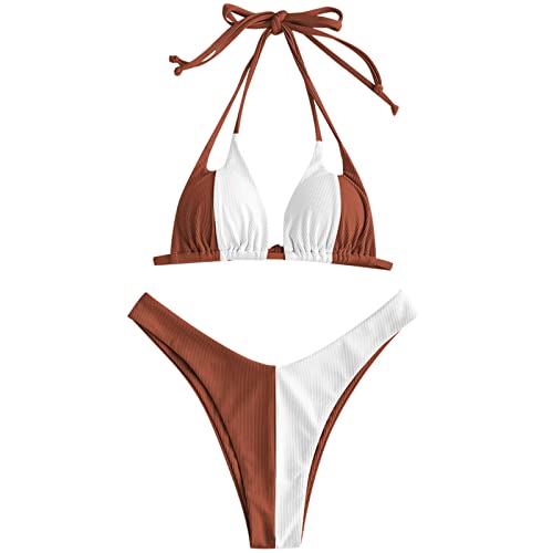 Die beste string bikini zaful damen bikini set mit geripptem halter Bestsleller kaufen