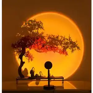 Sunset-Lampe GY Sunset Lamp,4 Farben Sonnenuntergang