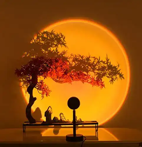 Sunset-Lampe GY Sunset Lamp,4 Farben Sonnenuntergang