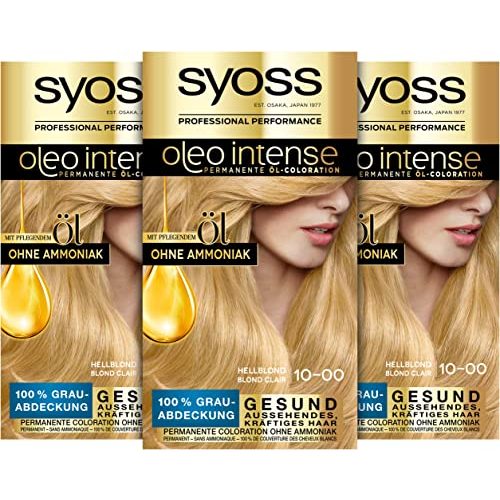 Die beste syoss haarfarbe syoss oleo intense oel coloration 10 00 hellblond Bestsleller kaufen