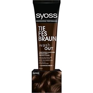 Syoss-Haarfarbe Syoss Wash Out Temporäre Haarfarbe Tiefes Braun