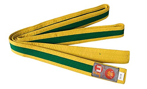 Die beste taekwondo guertel ju sports budoguertel gelb gruen gelb baumwolle Bestsleller kaufen