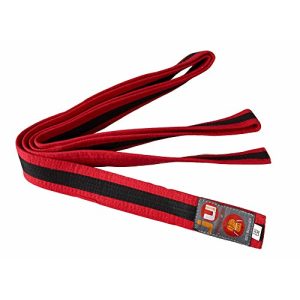 Taekwondo-Gürtel Ju-Sports Budogürtel rot/schwarz/rot