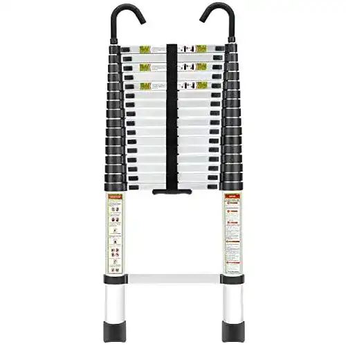 Teleskopleiter 5m RIKADE 5,0M Ausziehbare Leiter, Aluminium