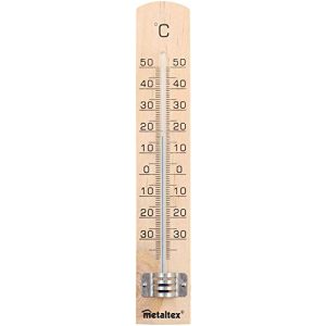 Thermometer analog Metaltex 298005 Innenthermometer Braun