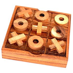 Tic-Tac-Toe-Spiel Knobelholz.de Tic Tac Toe Box, Knobelholz
