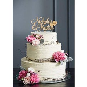 Torten-Deko Cake Toppers Vornamen-Tortenaufsatz für Hochzeit