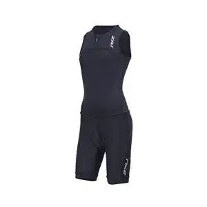 Trisuit Damen 2XU Junior Active Half Zip Trisuit Schwarz – Easy