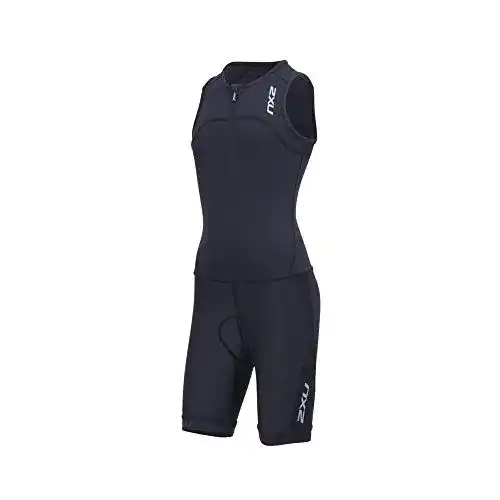 Trisuit Damen 2XU Junior Active Half Zip Trisuit Schwarz – Easy