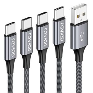 USB-C-Schnellladekabel RAVIAD USB Typ C Kabel, 4 Pack