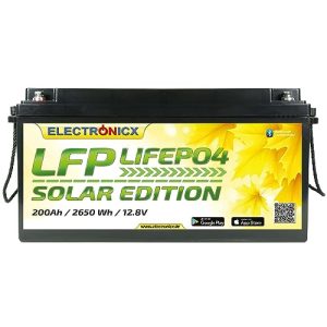 Versorgungsbatterie Electronicx Lifepo4 200Ah 12V Batterie
