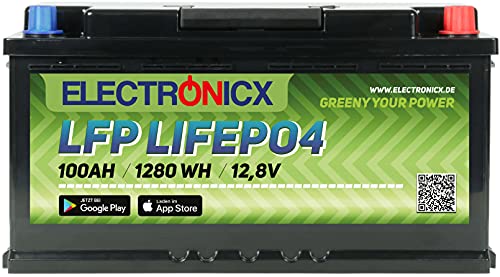 Die beste versorgungsbatterie electronicx lifepo4 batterie 100ah 12v Bestsleller kaufen