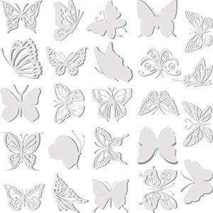 Vogelschutz-Aufkleber Outus 24 Stücke Große Größe Schmetterling