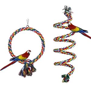 Vogelspielzeug Aedcbaide für Papageien 2 Stück, Vogel Papagei