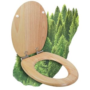 WC-Sitz aus Holz mit Absenkautomatik Calmwaters ® WC Sitz