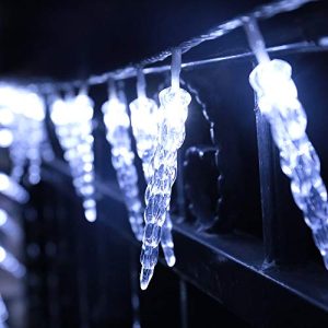 Weihnachtslichterkette interGo Eiszapfen Lichterkette, 80 LED