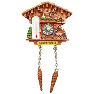 Wetterhaus Ciffre Kuckucksuhr Magnet Polyresin Kühlschrank