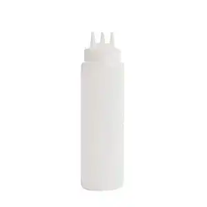 Quetschflasche Vogue transparent mit 3 Spritzdüsen 68cl