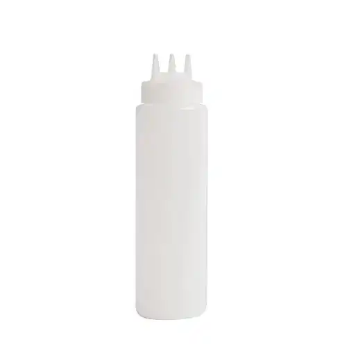 Quetschflasche Vogue transparent mit 3 Spritzdüsen 68cl