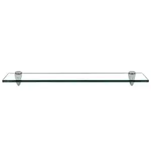 Glasregal Jiubiaz Glasablage , Glas Wandregal Klarglas mit 8mm ESG