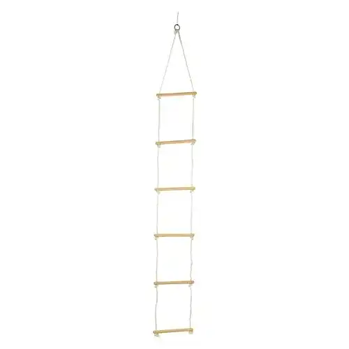 Strickleiter small foot mit sechs Holzsprossen, 2 m