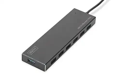 USB-Hub 7 Port DIGITUS USB-Hub 7 Ports Super-Speed USB 3.0