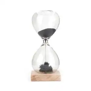 Sanduhr Kikkerland Magnetische Stundenglas, Braun