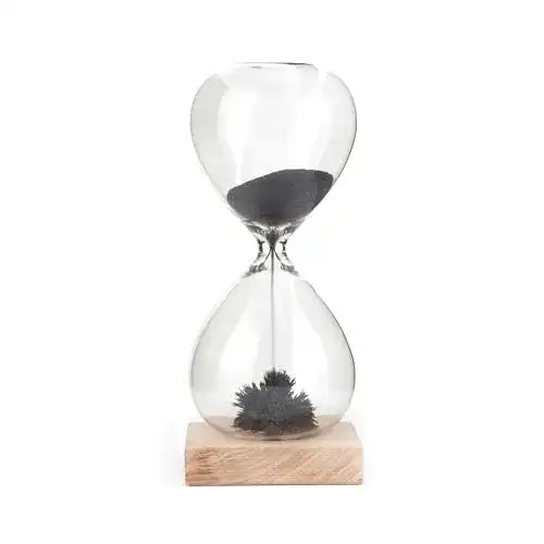 Sanduhr Kikkerland Magnetische Stundenglas, Braun
