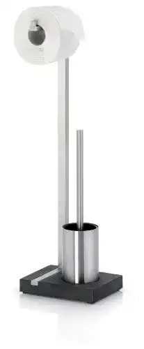 WC-Garnitur Blomus -MENOTO- Stand aus mattiertem Edelstahl