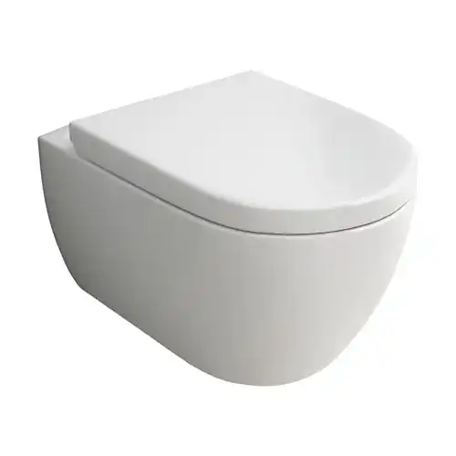 Spülrandloses WC Alpenberger Spülrandlose Hänge-Toilette, Set