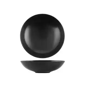 Suppenteller H+H 6 piatti stoneware denver nero fondo cm20