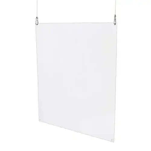 Spuckschutz hängend 100 cm breit WANDKINGS 100 x 50 cm