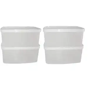 Tupperware Tupperware Gefrier-Behälter 400ml rot weiß G01