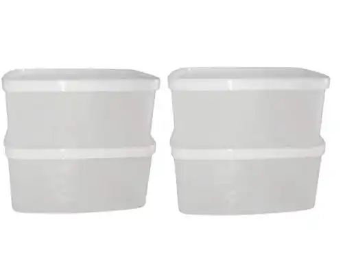 Tupperware Tupperware Gefrier-Behälter 400ml rot weiß G01