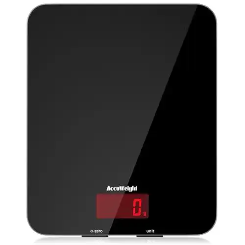 Küchenwaage ACCUWEIGHT Digitale aus Sicherheitsglas