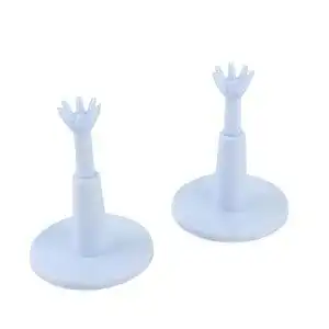 Golf-Tees Dioche Einstellbare Golf Tees, Stabile Golf Driving Range Tees Halter mit Tees für Golf Praxis Training (Weiß)