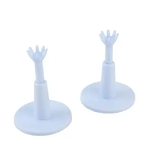 Golf-Tees Dioche Einstellbare Golf Tees, Stabile Golf Driving Range Tees Halter mit Tees für Golf Praxis Training (Weiß)