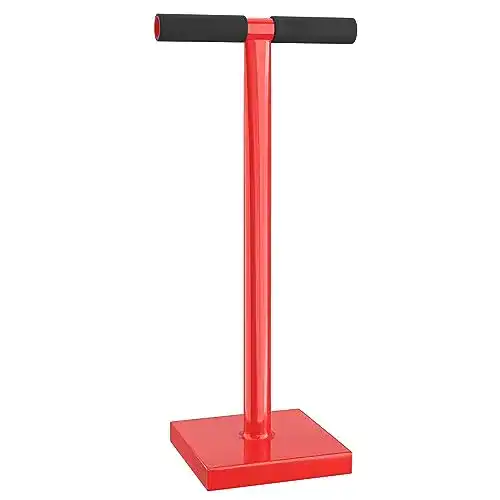 Erdstampfer Wiltec Bodenverdichter 11,5 kg aus Stahl, T-Griff