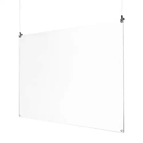 Spuckschutz hängend 100 cm breit Kartenmachen.de Acrylglas