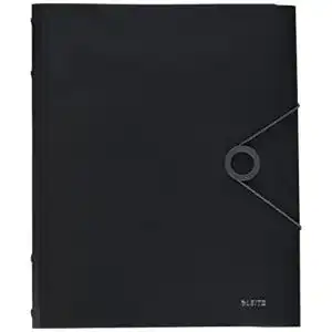 Sammelmappe Leitz 45691095 Solid PP A4, 6 Fächer, schwarz