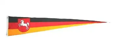 Niedersachsen-Flagge Fahnenwelt Langwimpel Niedersachsen
