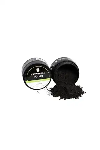 Zahnpulver cocosme Aktivkohle Pulver aus der Kokosnuss