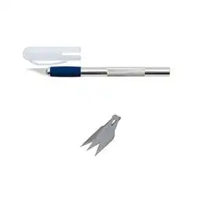 Bastelmesser Wedo 78621 Skalpell und Ersatzklingen silber