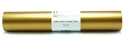 Goldfolie Kreativplotter Vinyl Folie selbstklebend 3m versch. Farben