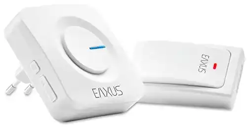 Die beste Funkklingel-ohne-Batterie Eaxus ® Kinetisch, IP44 Wasserdicht 2026 Test Bestseller Funkklingel-ohne-Batterie Eaxus ® Kinetisch, IP44 Wasserdicht